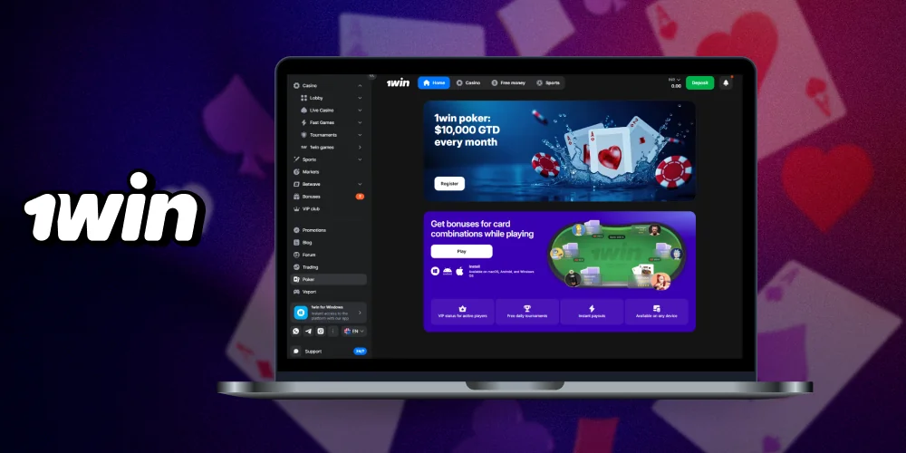 1win poker